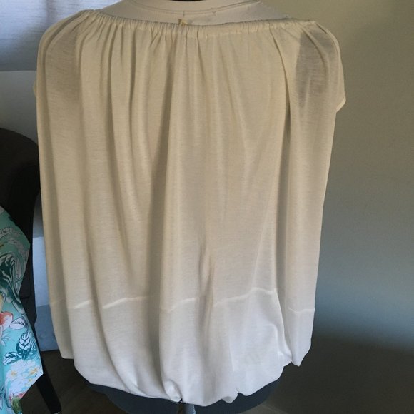 Joie Soft Ivory Silky Top - Picture 5 of 5
